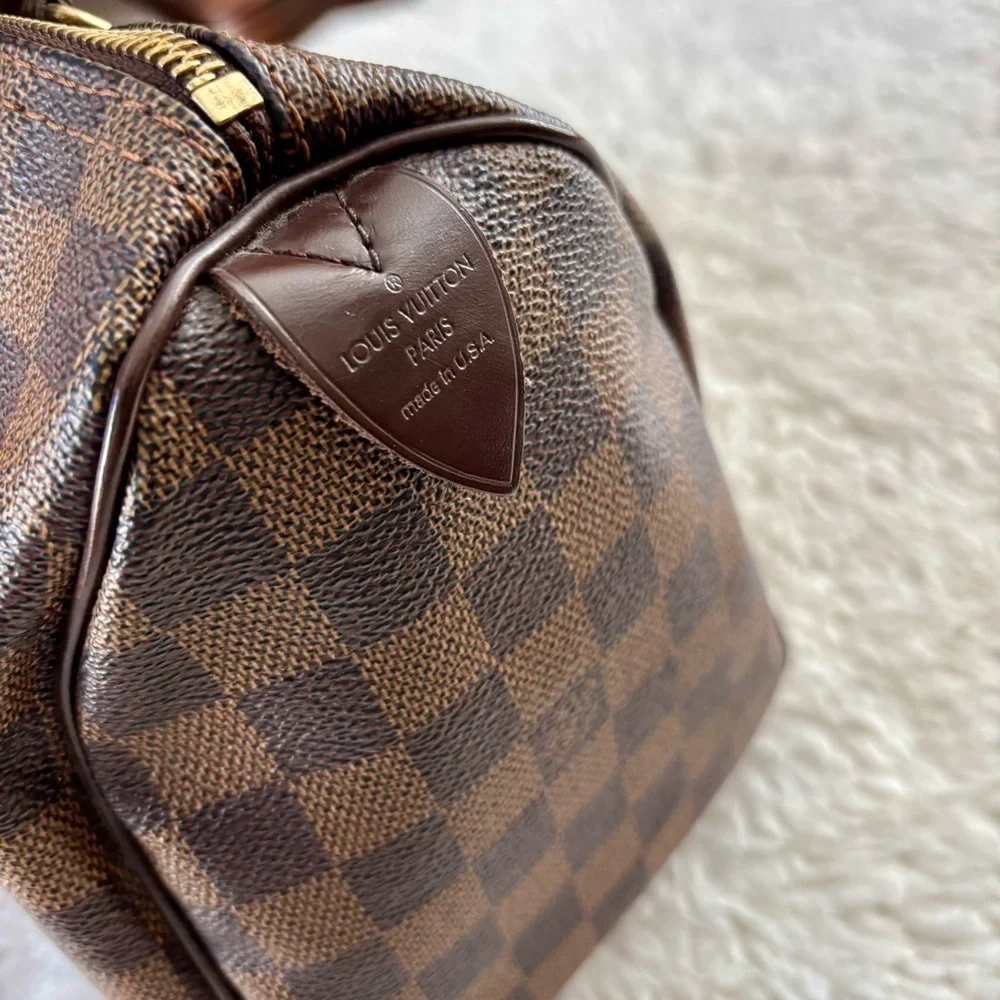 Louis Vuitton Damier Ebene Speedy 25 Bag